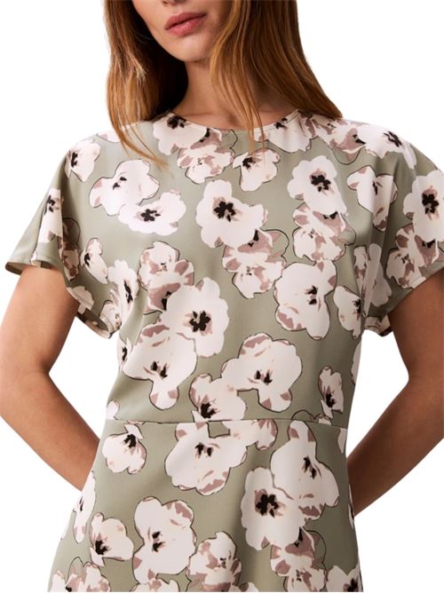 Abito midi satinato Calvin Klein | LV044F038GPEZ
